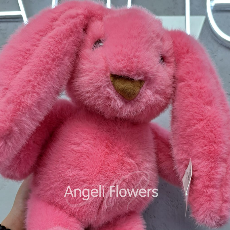 Зайка Розовый 40 см 1