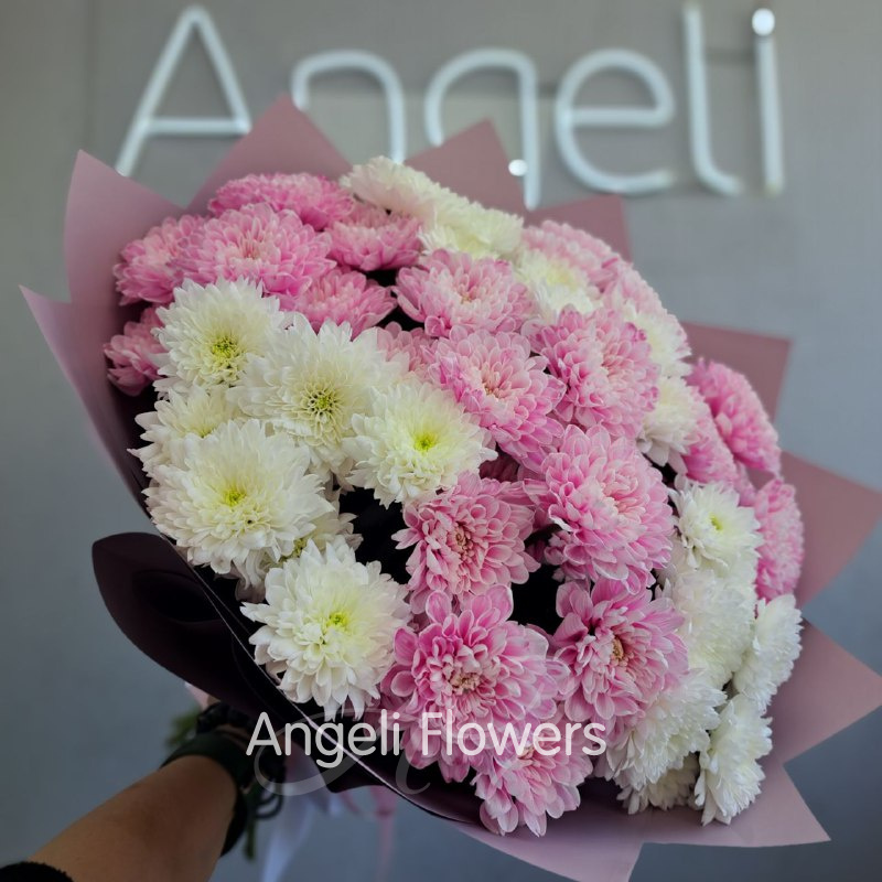 Букет 9 хризантем 1