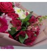 Малиновый букет с герберой 2