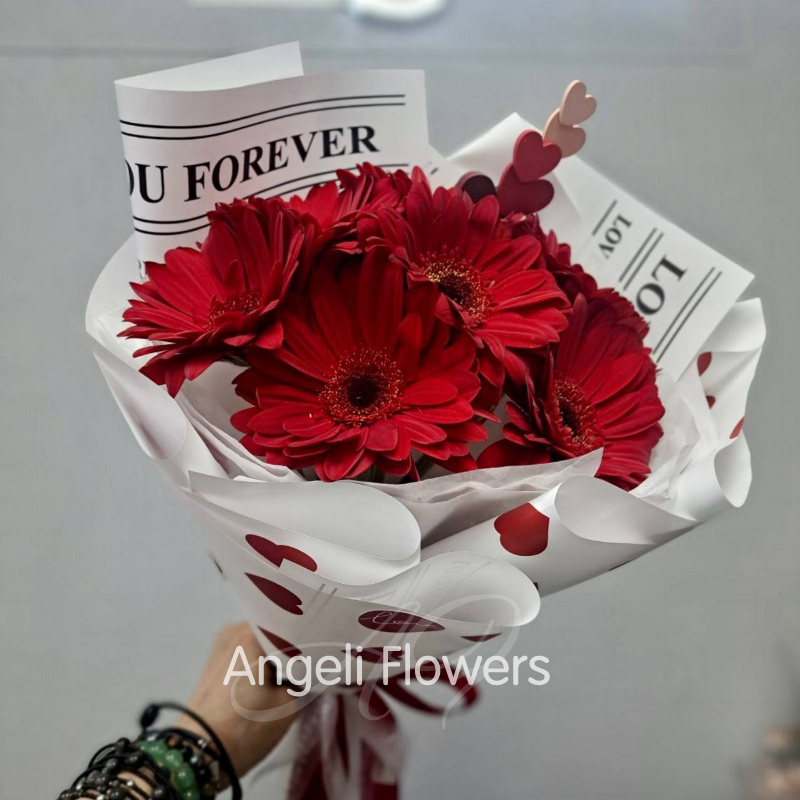 Красные Герберы Любви