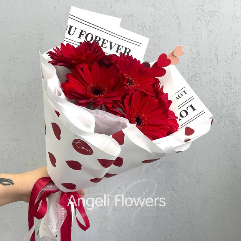 Красные Герберы Любви