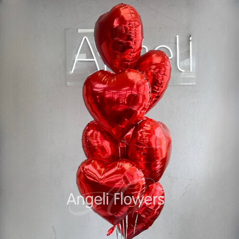 Шар Фольгированый Сердце Красное 3