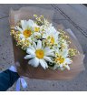 Букет Ромашек Одноголовых и кустовых