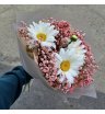 Милый букет Ромашек Командир и гипсофилы 1